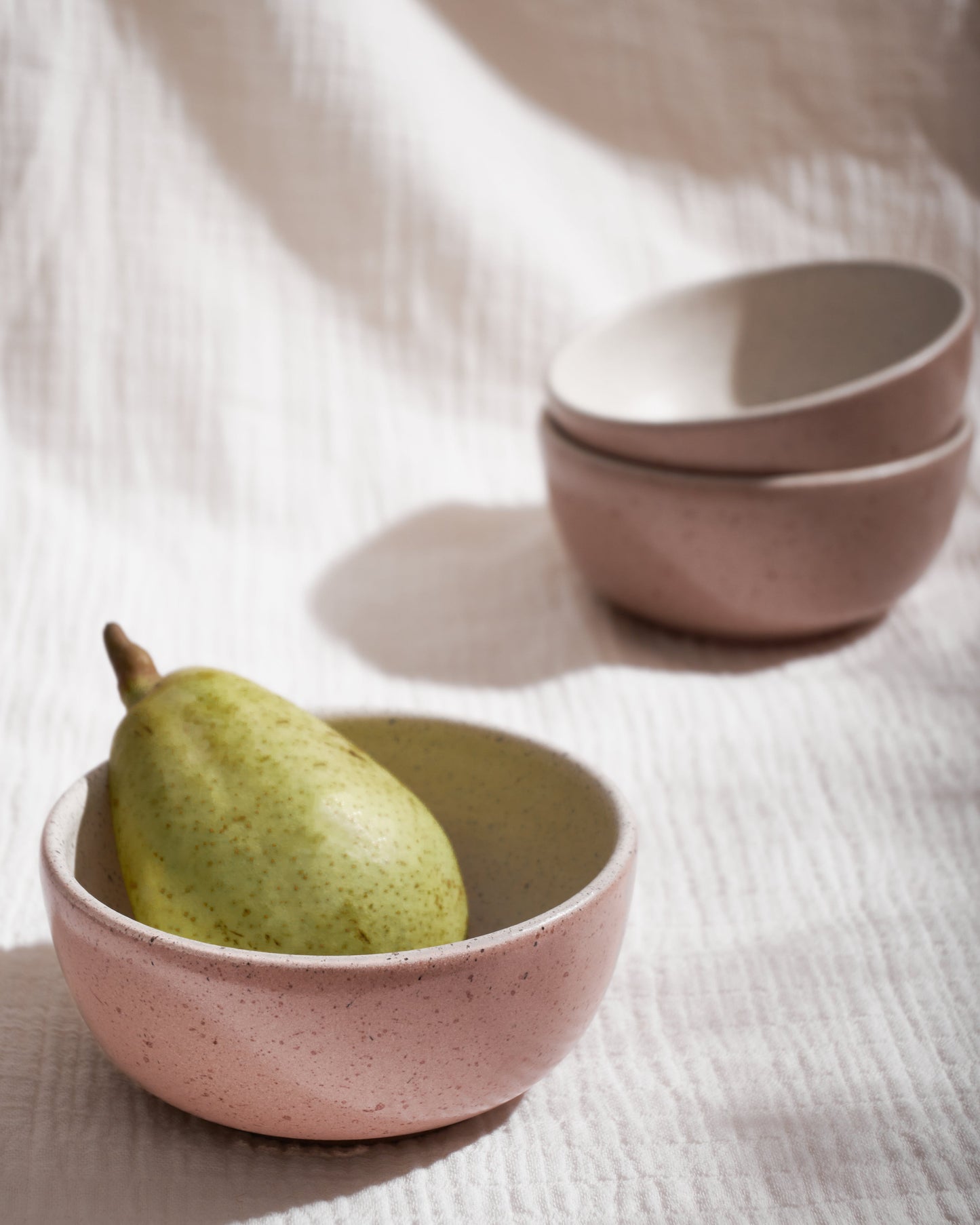 Small Bowl Low - Rusty Rose