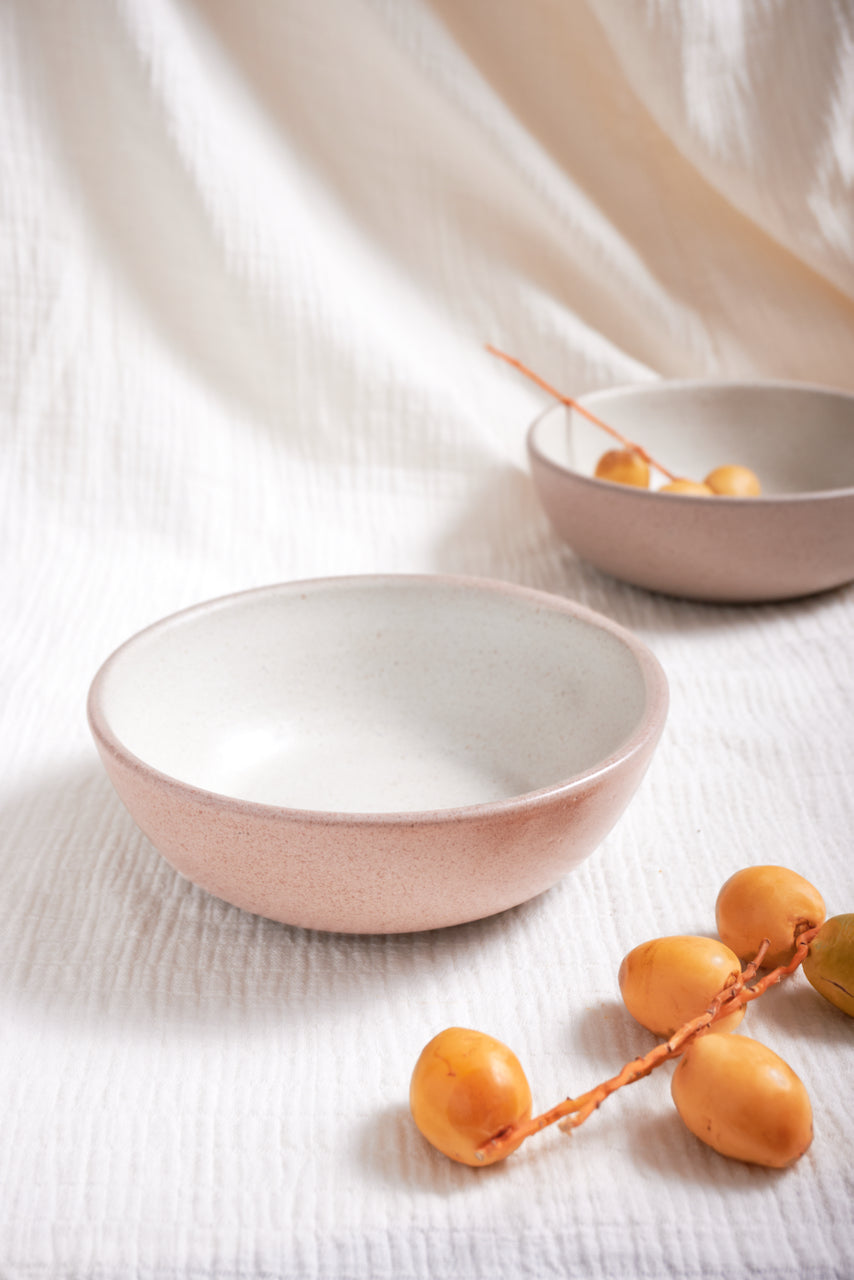 Medium Bowl Low - Rusty Rose