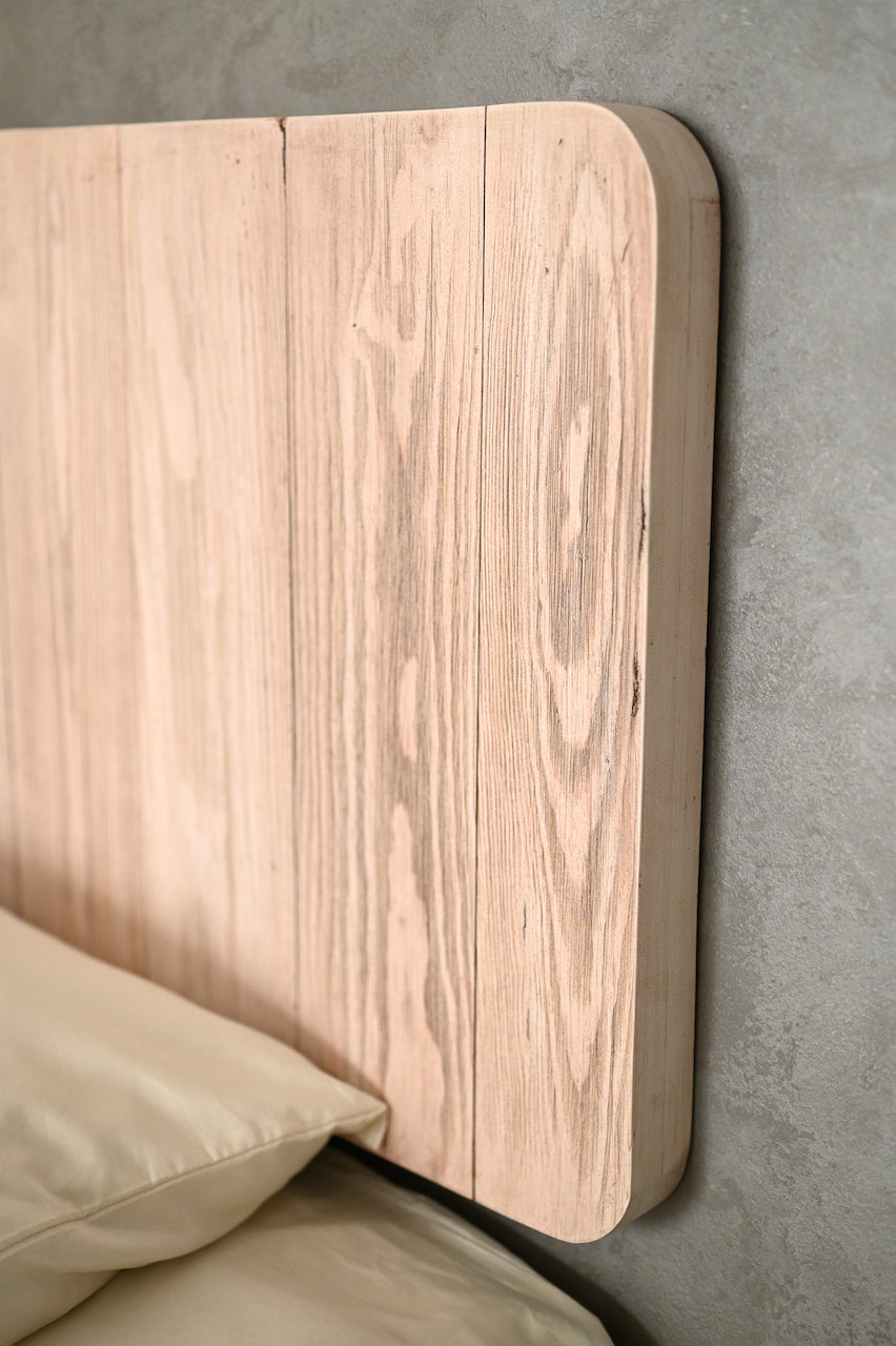 Vintage Wood Hanging Headboard
