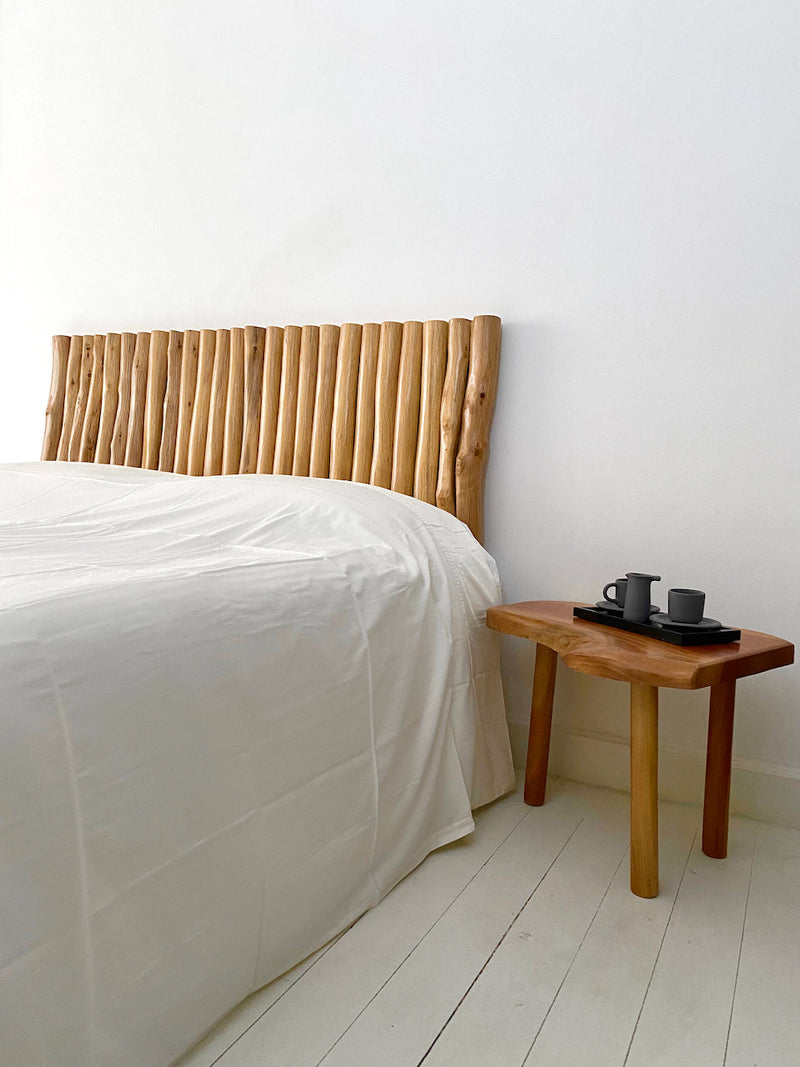 Wood Sticks Hanging Headboard