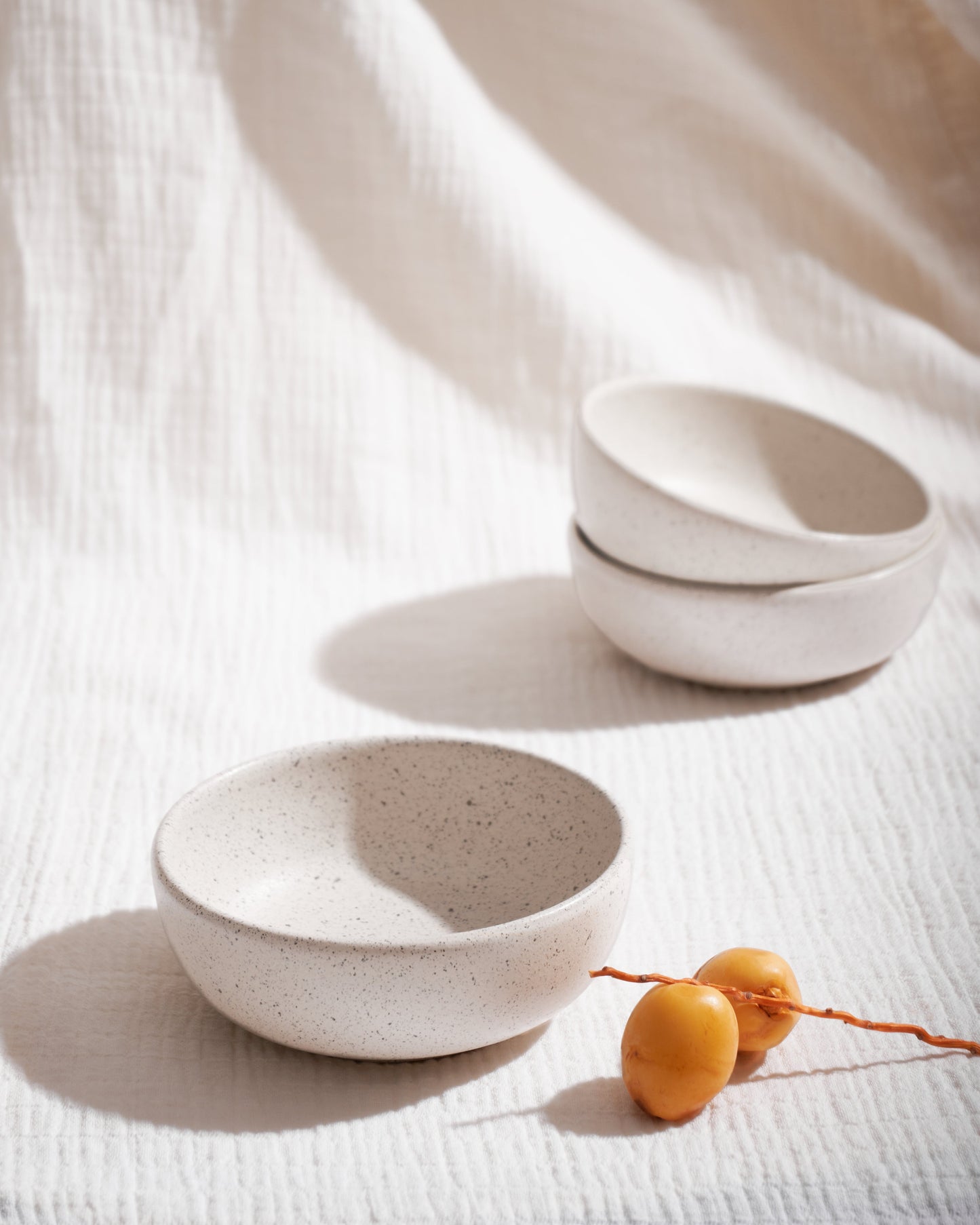 Small Bowl Low - Stone White