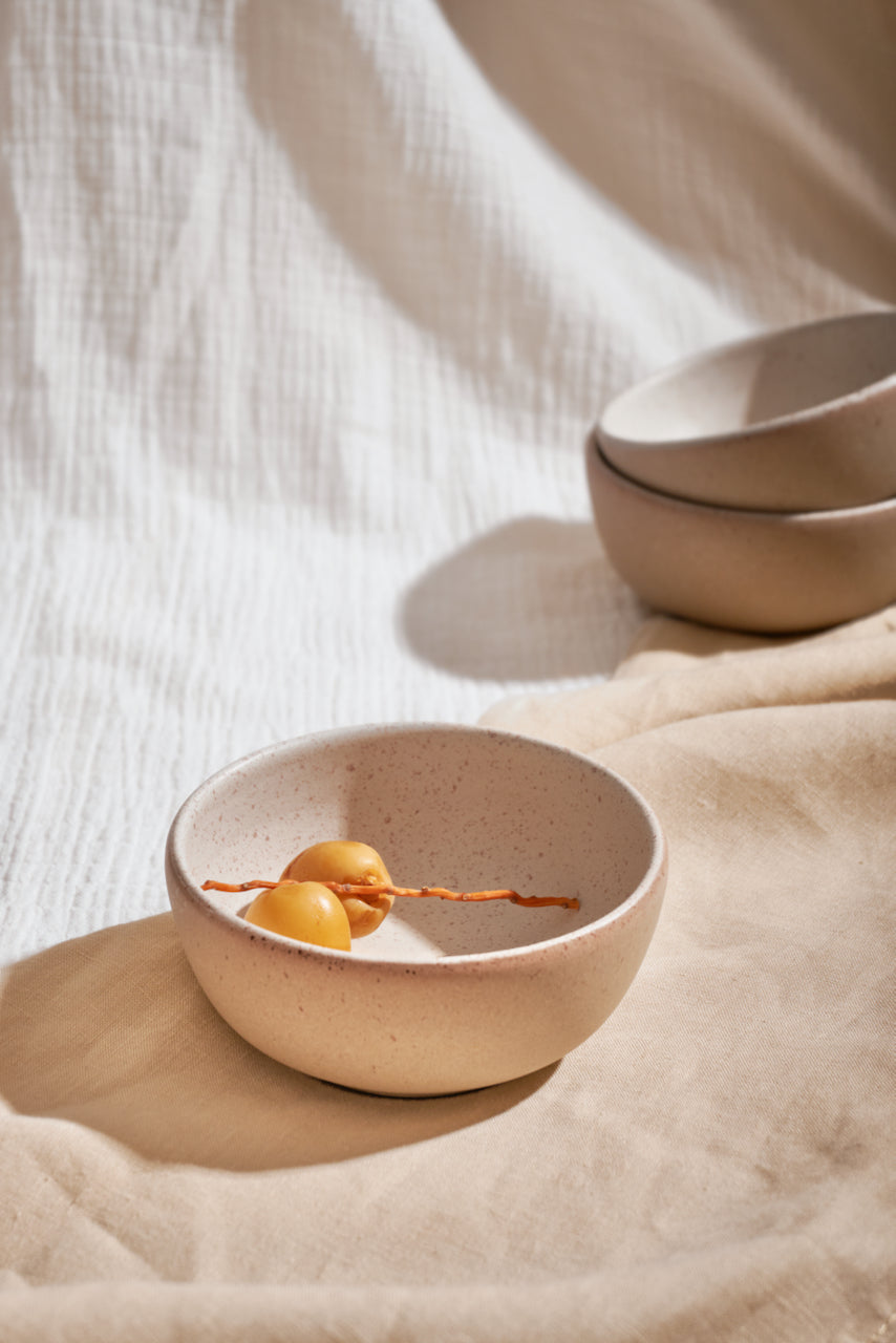 Small Bowl Low - Beige