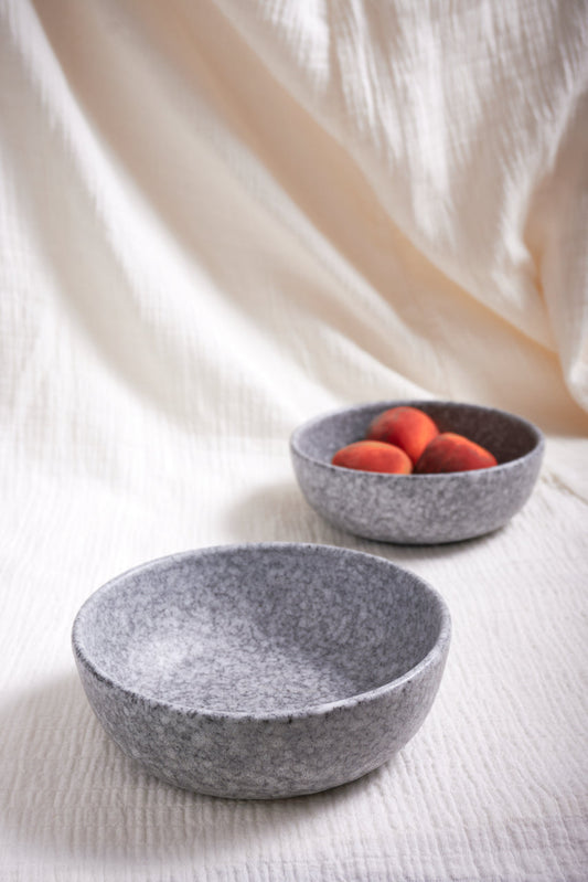 Medium Bowl Low - Ash Grey