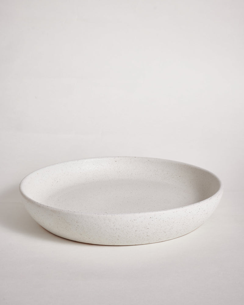 Deep Dish Low- Stone White