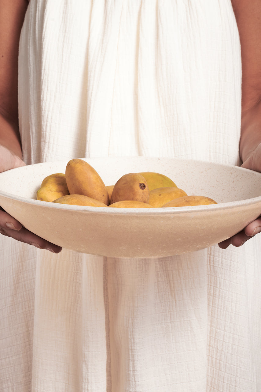 Serving Dish High- Beige