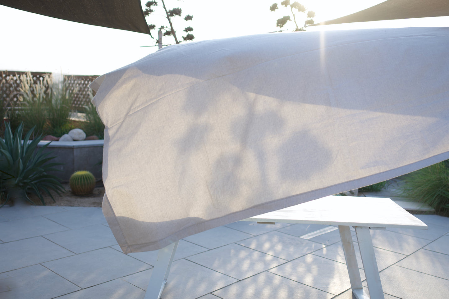 Linen Tablecloth Grey