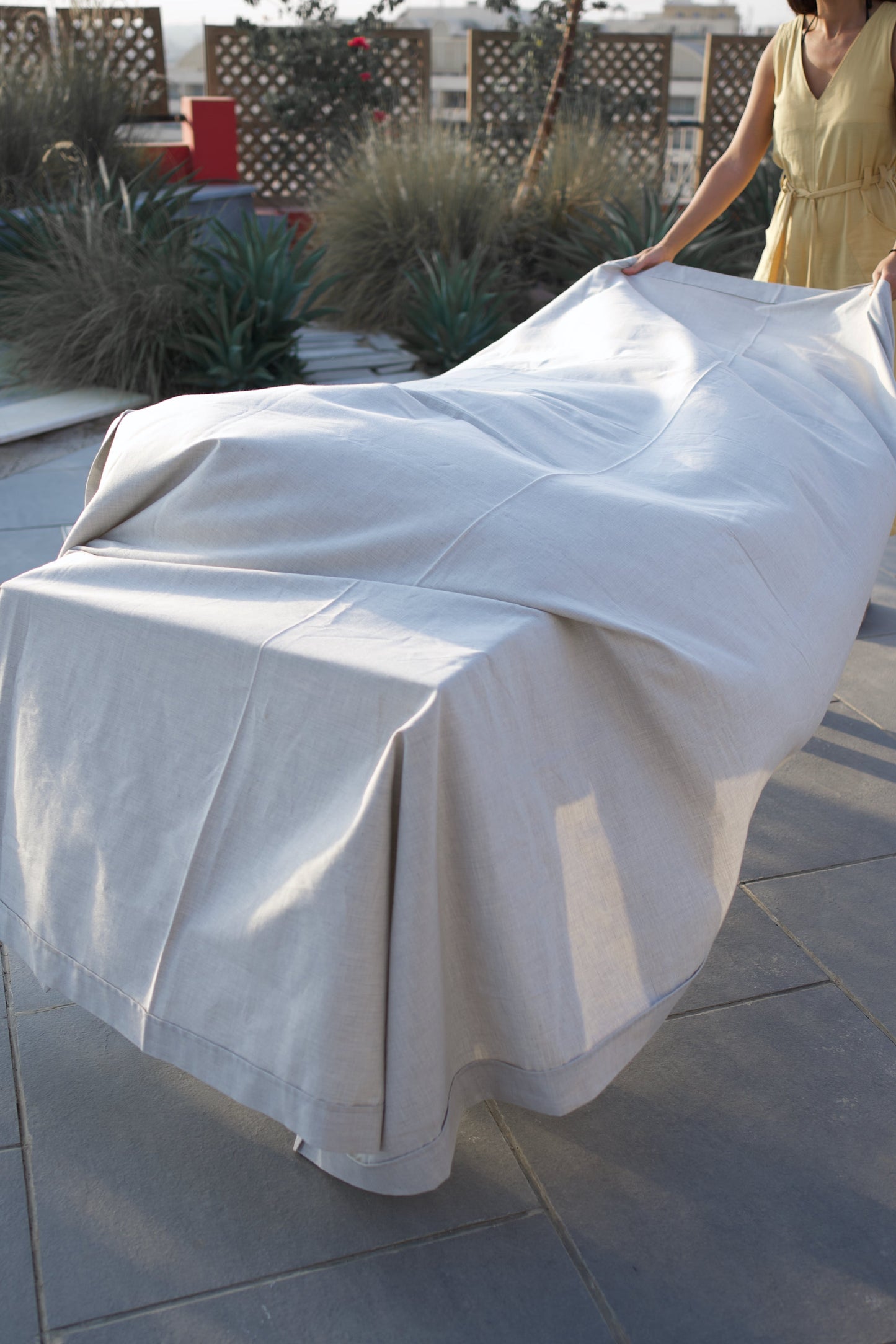 Linen Tablecloth Grey