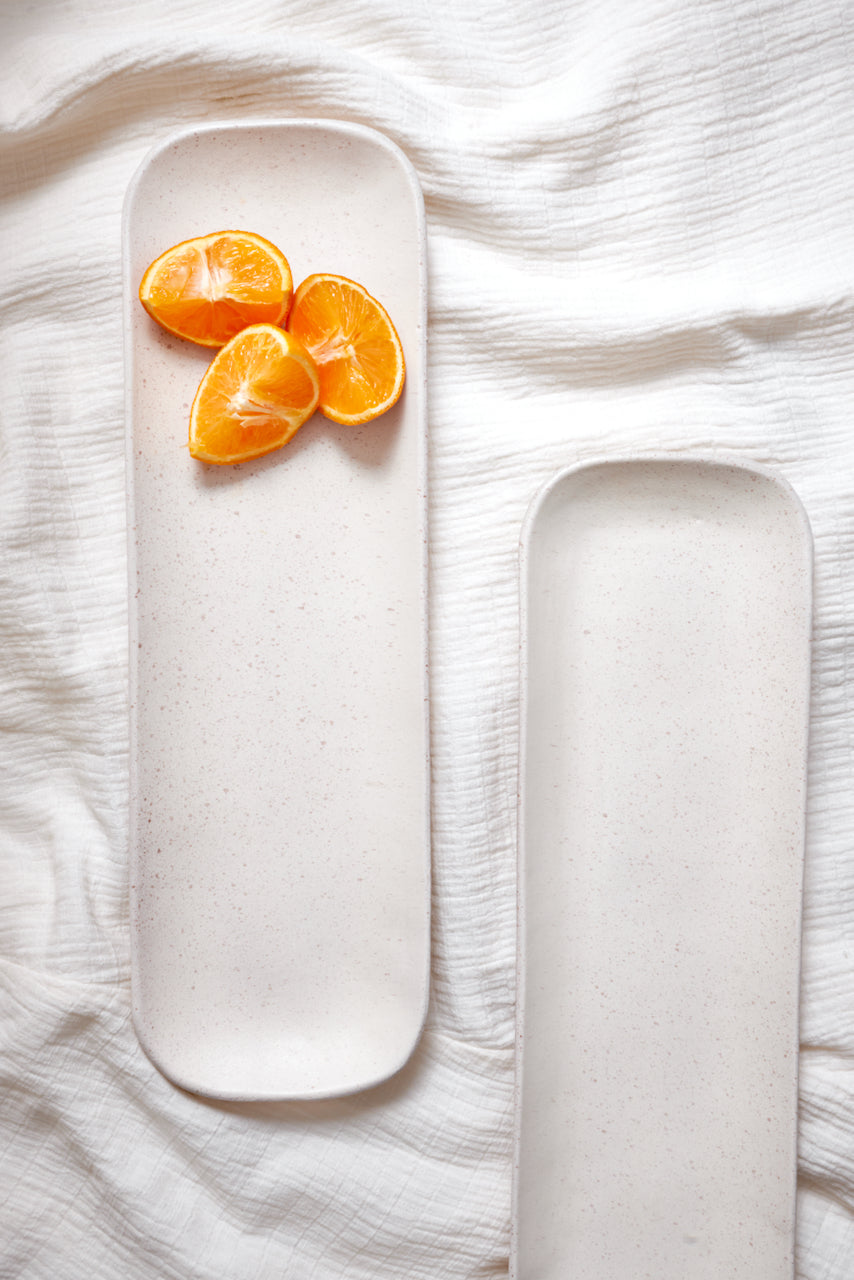 Long Serving Plate- Beige