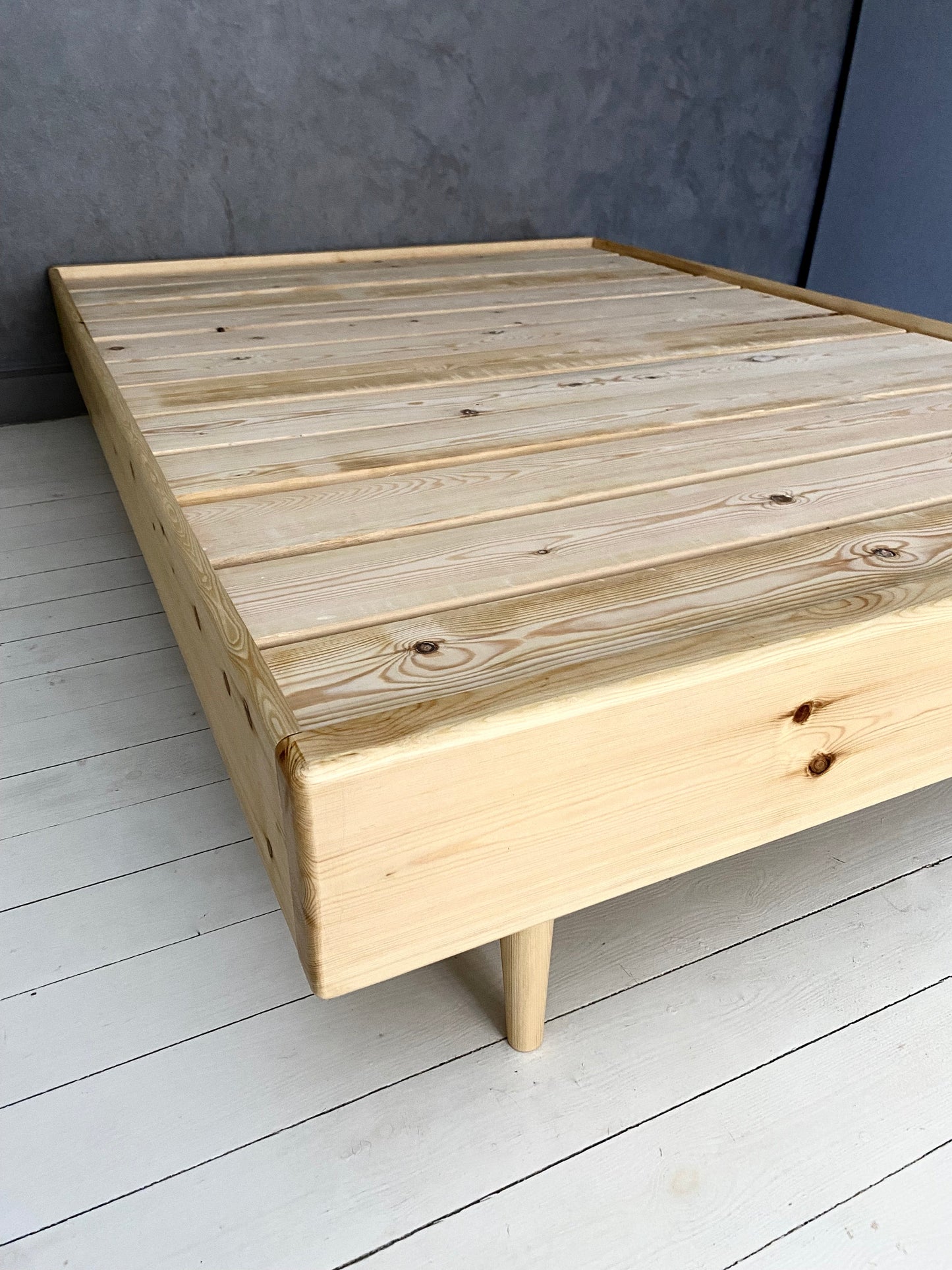Wood Sticks Hanging Headboard