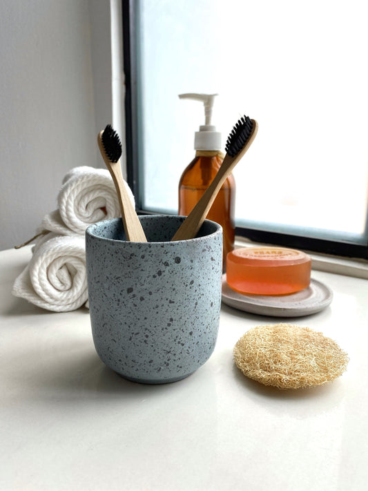 Toothbrush Mug Blue