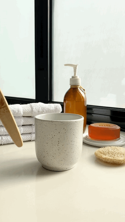Toothbrush Mug White