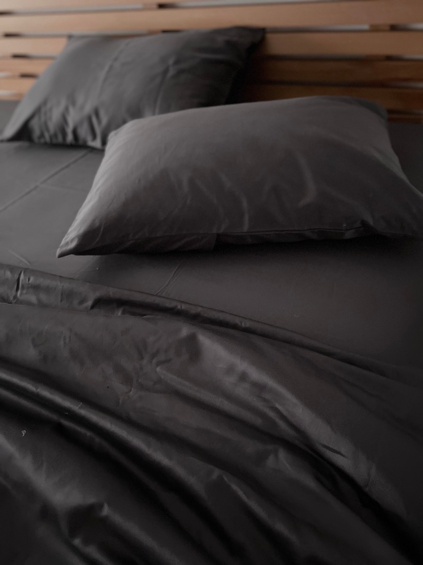 Fitted Sheet Set Charcoal