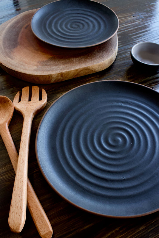 Swirl Plate Black