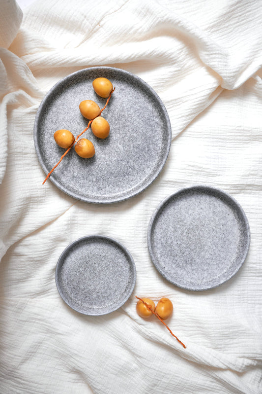 Deep Dishes Set of 3- Ash Grey